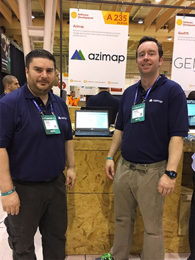 Azimap exhibit at Web Summit